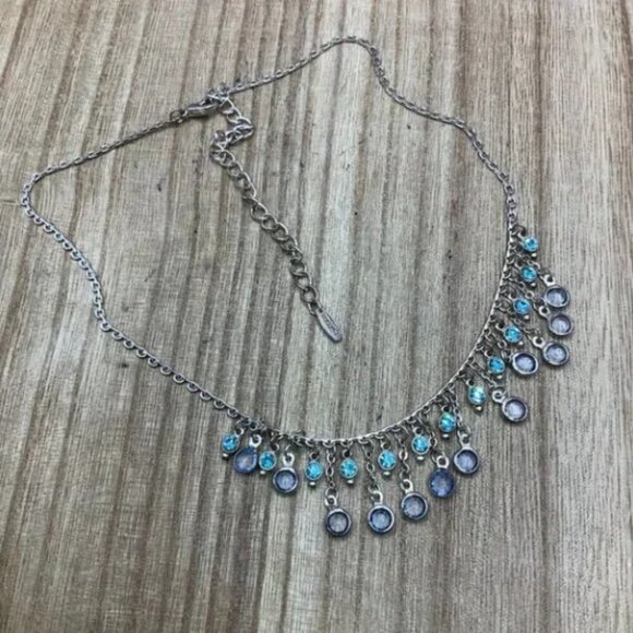 VCLM Vintage Rhinestone Antique Style Silver Tone BUNDLE Necklace - Picture 3 of 9